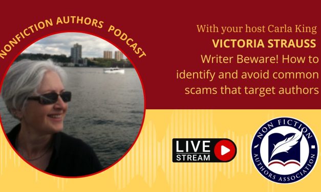 Podcast Interview: Victoria Strauss 11/15/2023 – Writer Beware! How to identify and avoid common scams that target authors